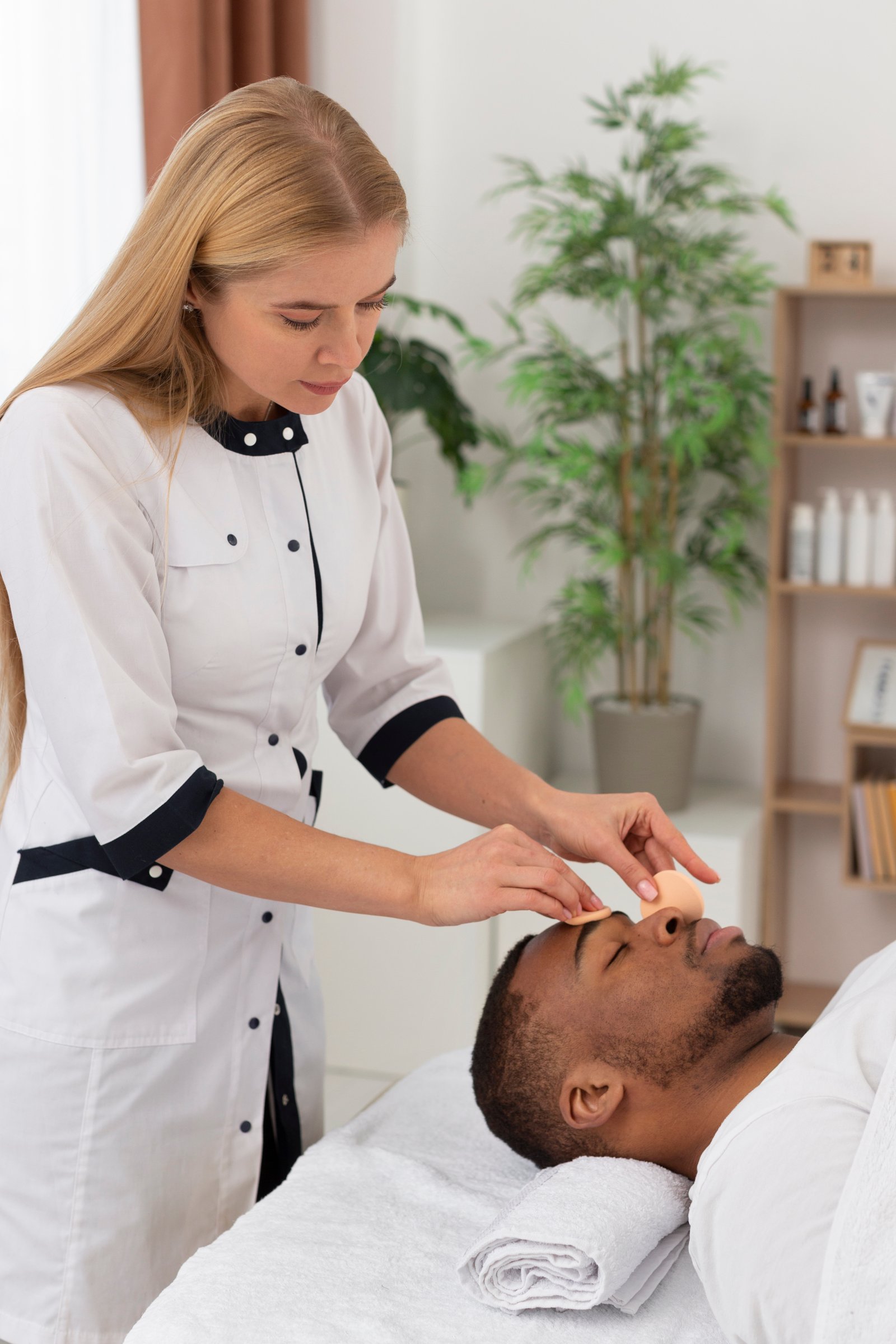 Massage therapy room